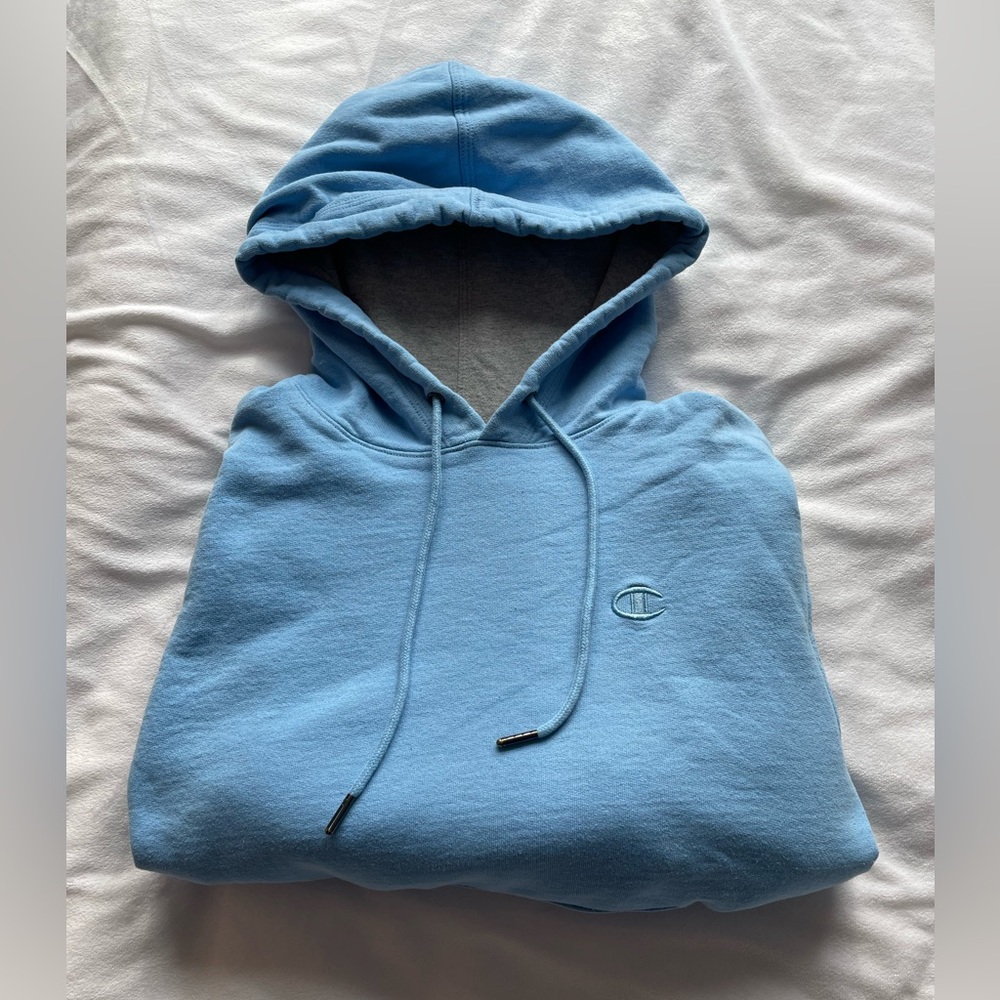 Light Blue Champion Hoodie